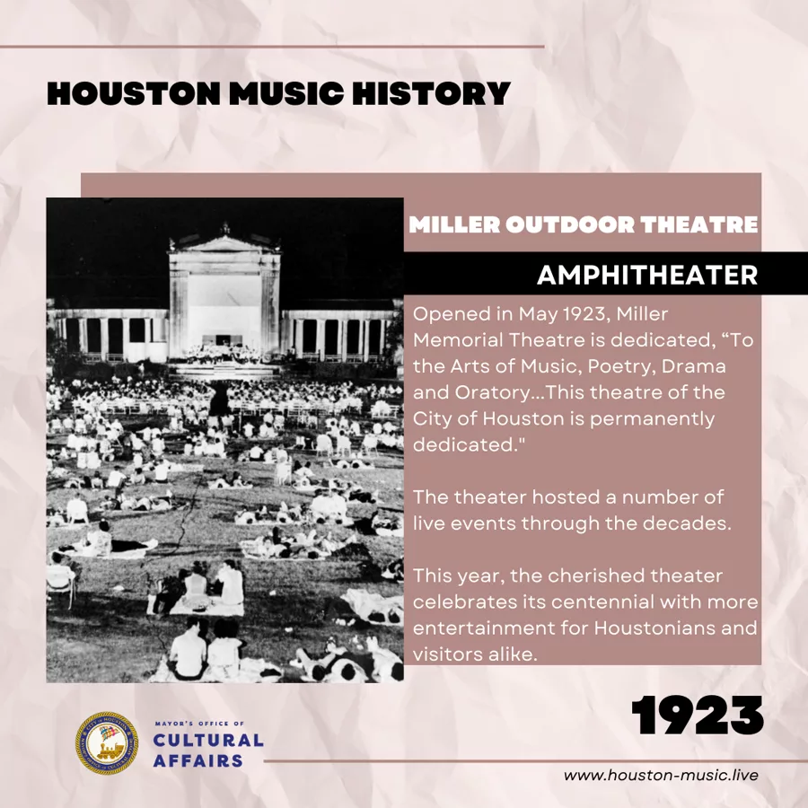 Miller Outdoor Theater - 1923